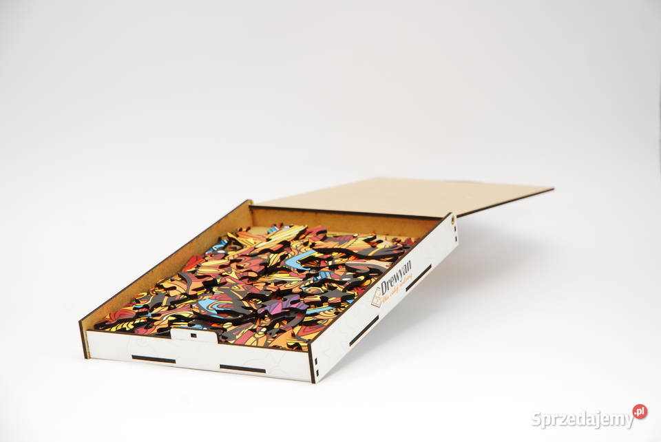 Puzzle Drewniane Premium EKO Układanka SOWA Logiczne Łódź sprzedam