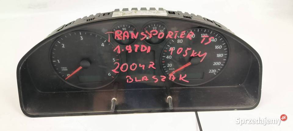 LICZNIK ZEGAR TRANSPORTER T5 7H0920850R osobowe Lipno