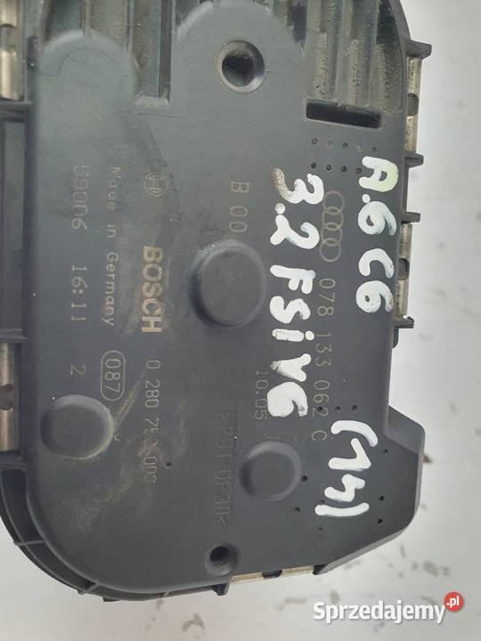 PRZEPUSTNICA Audi A6 C6 32 FSI 078133062C osobowe Chełm