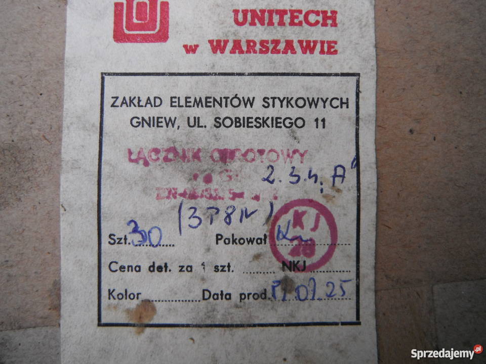 Przełącznik obrotowy 3P8N Unitra 12 pozycji 4 mazowieckie Barak