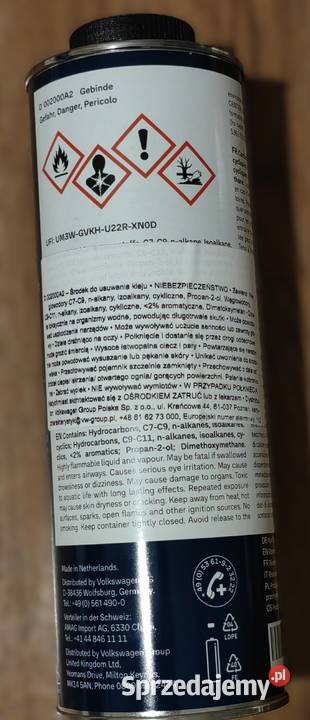 ŚRODEK DO USUWANIA KLEJU OE D002000A2 Rożnów
