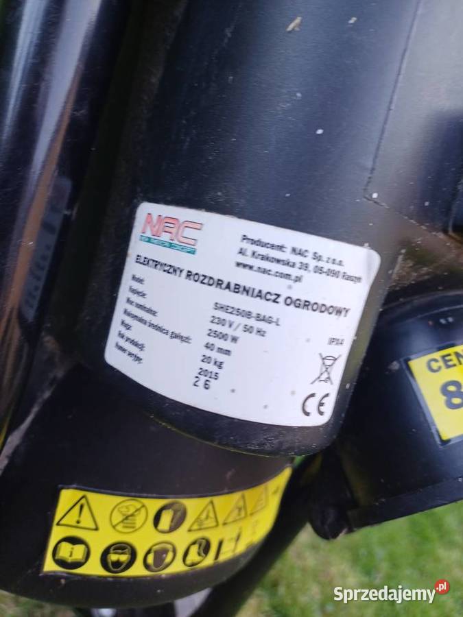 Elektryczny rozrabniacz ogrodowy śląskie sprzedam