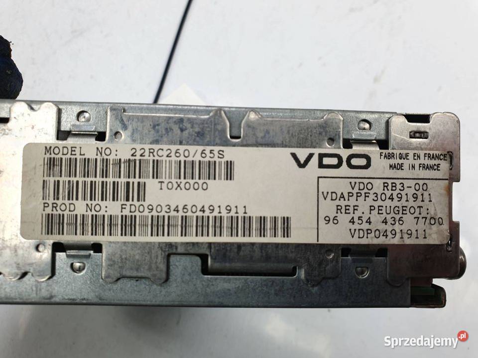 RADIO PEUGEOT 307 964544367700