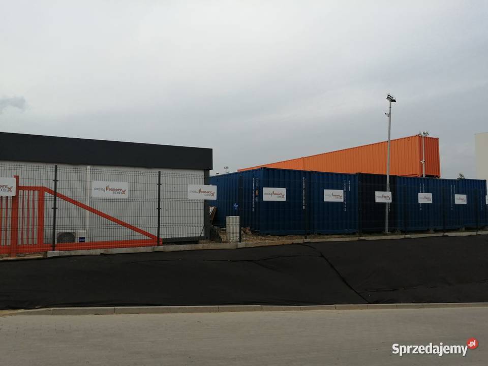 Kontenery boxy magazynowe na placu w Gdańsku sprzedam