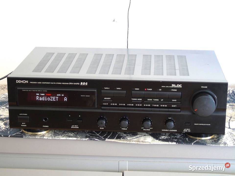 Amplituner Denon DRA545 RD sprawny i ładny Amplitunery Jasło sprzedam
