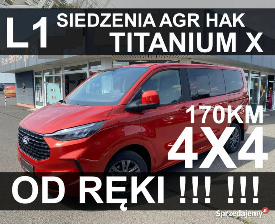 Ford Tourneo Custom L1 Titanium X 170 Fotele AGR relingi dachowe Szczecinek