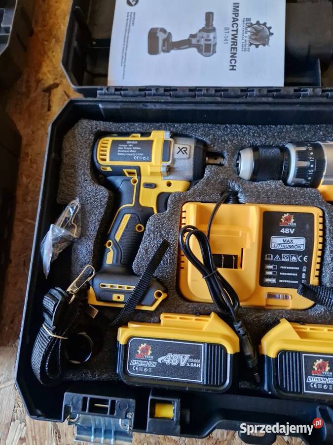 MEGA ZESTAW WKRĘTARKA AKU KLUCZ UDAROWY AKU 48V Głogowa