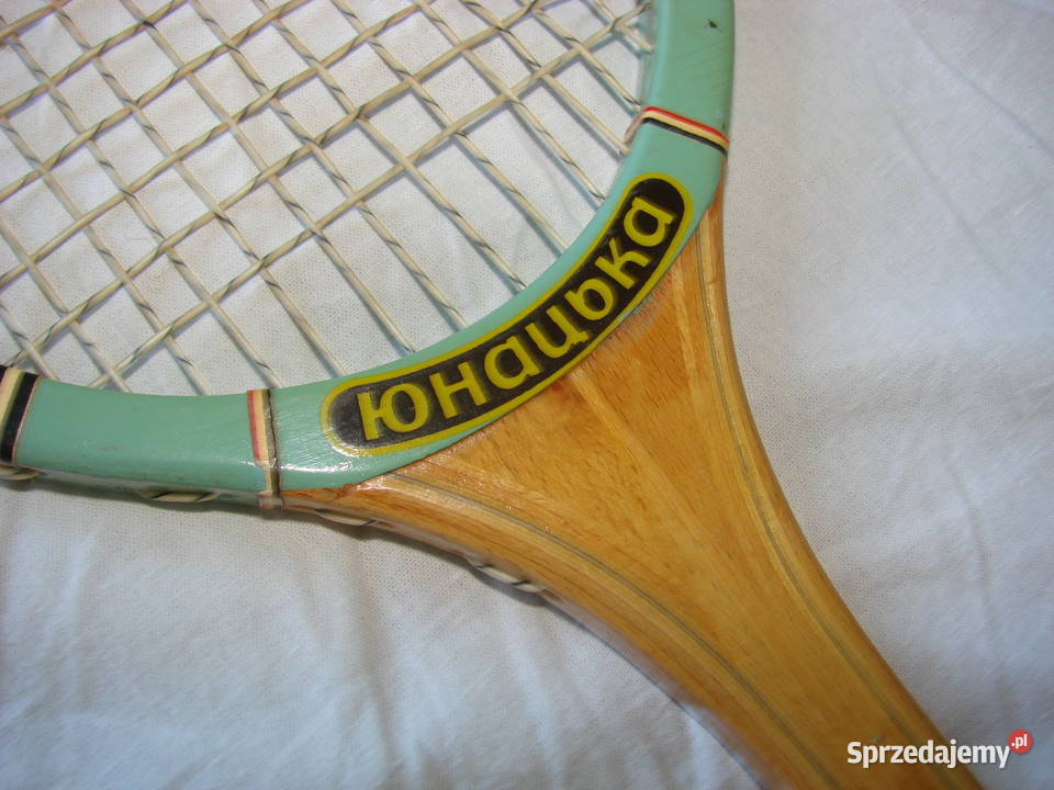 Junacka drewniana rakieta tenisowa CCCP Tenis ziemny pomorskie Pruszcz Gdański