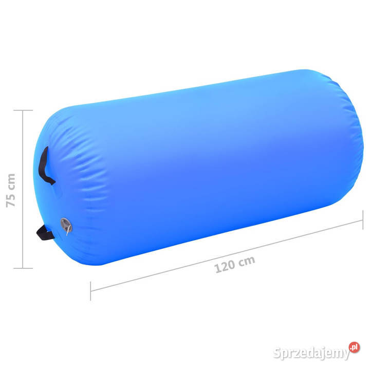 Dmuchany wałek gimnastyczny z pompką 120x75 PVC Warszawa