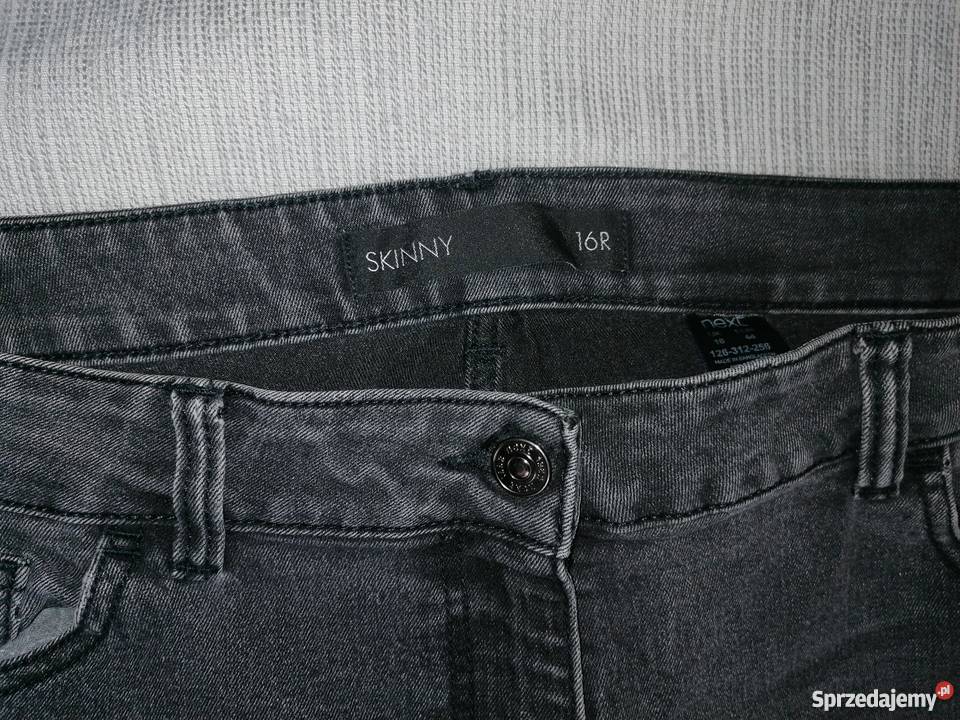SPODNIE JEANSOWE SKINNY NEXT CIEMNO SZARE R 1644 Next