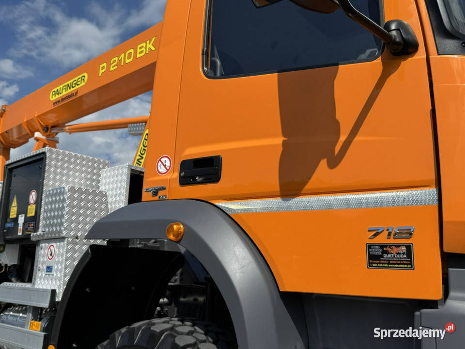 Mercedes Atego 718 E6 4x4 Zwyżka PALFINGER P210 Widełki