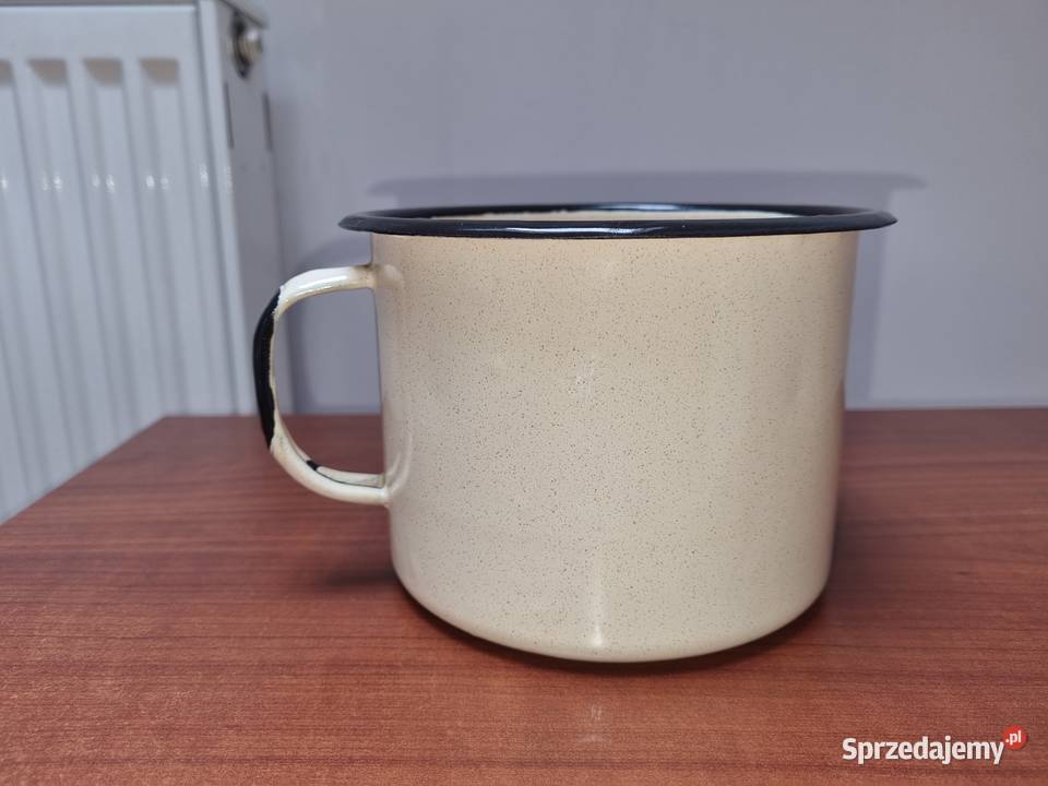 Garnek emaliowany 18 litry nowy PRL Lublin