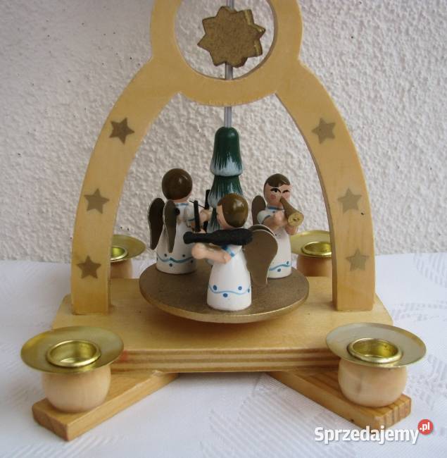 Karuzela Piramida świecznik aniołki Boże