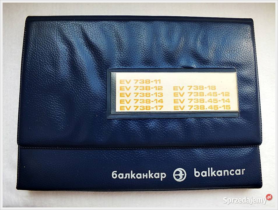Katalog części wózek widłowy EV738 Balkancar Pozostałe Żary