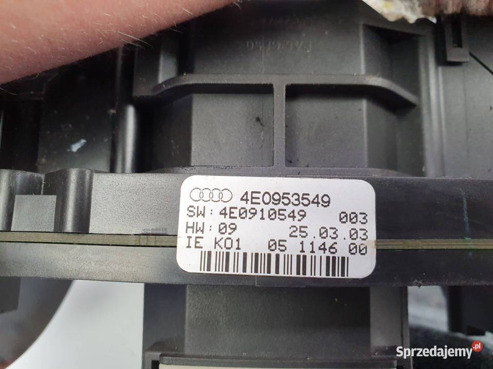 PRZEŁĄCZNIK ZESPOLONY AUDI A8 D3 4E0953549 osobowe Pozostałe