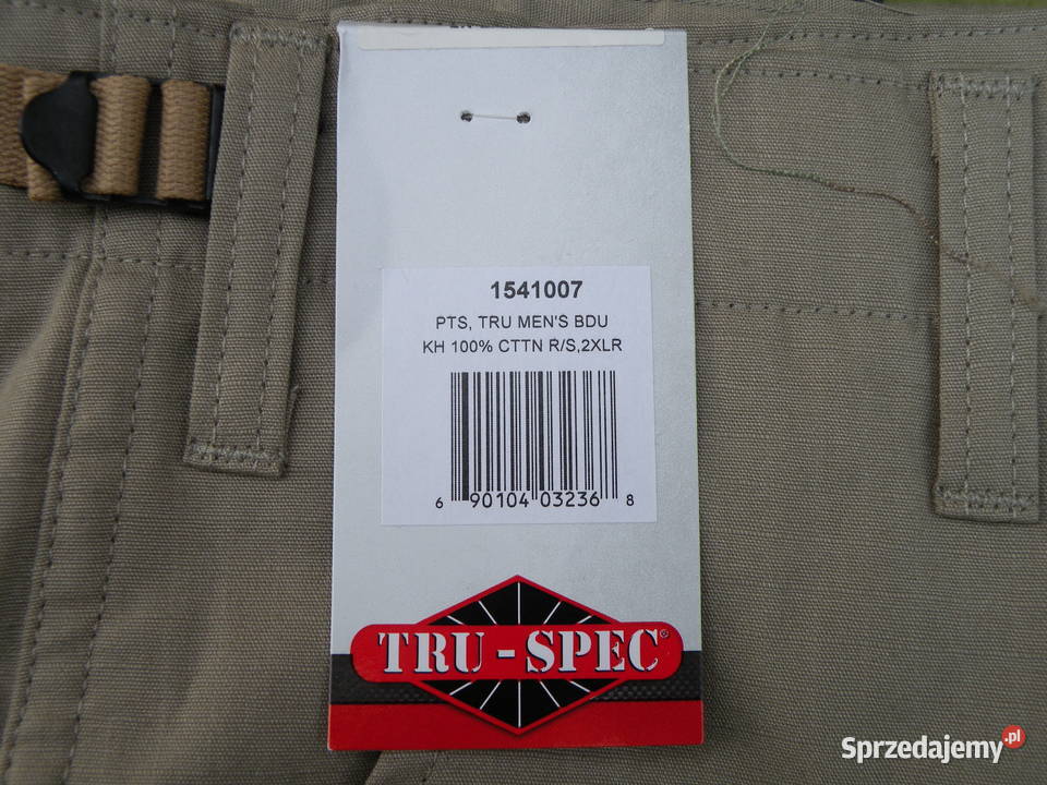 Spodnie BDU Khaki TRU SPEC 2XL cotton Wrocław