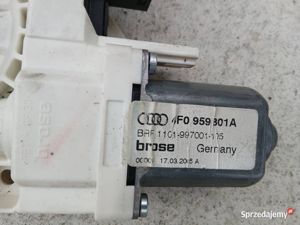 Audi A6 C6 silniczek szyby lewy tył 4F0959801A Wyposażenie elektryczne Szczerbice