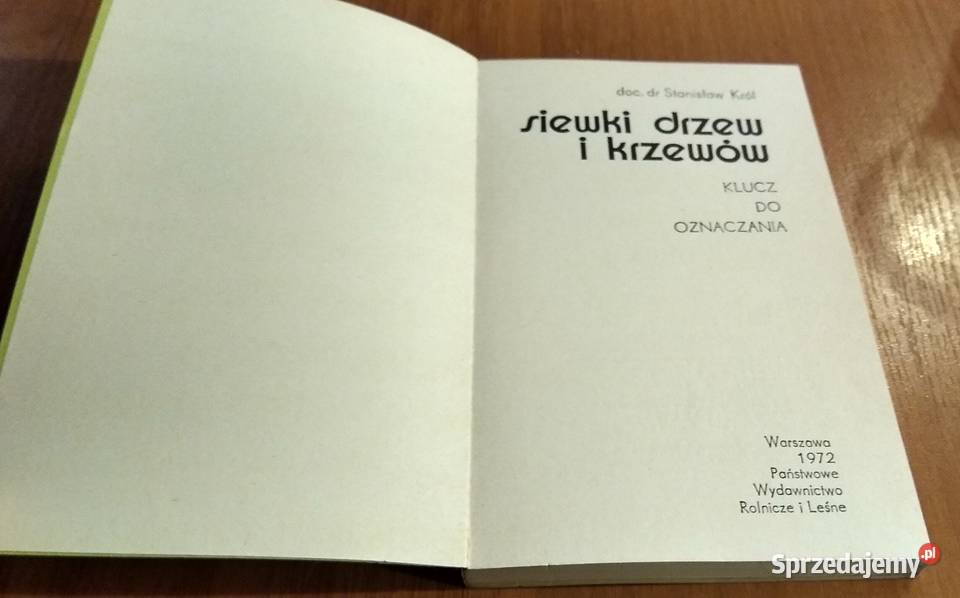 Siewki drzew i krzewów klucz do oznaczania pomorskie Gdańsk