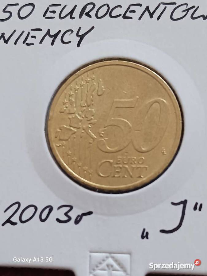 50 Eurocentów Niemcy 2003 r men J Konin