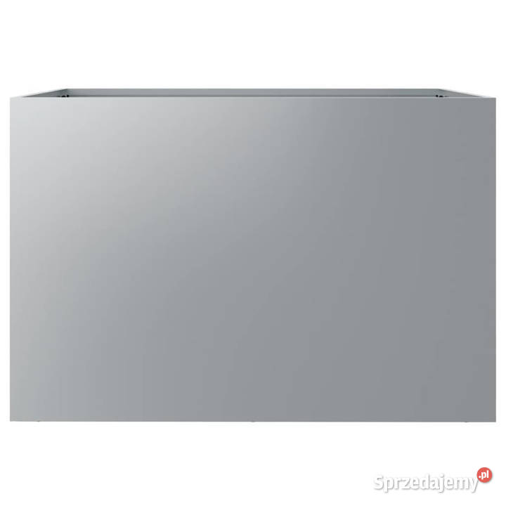 Donica srebrna 62x40x39 stal galwanizowana