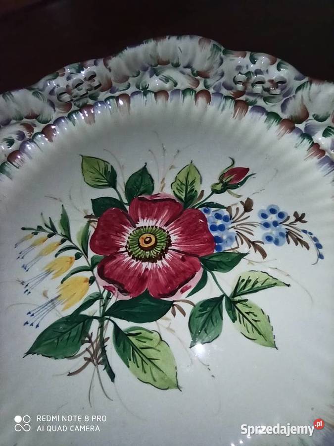 Bajeczna patera ręcznie malowana Made in Italy pomorskie Gdańsk
