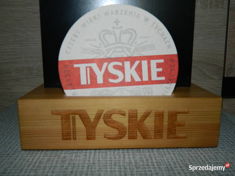 TYSKIE stojak na podkładki z tablicą Trzebinia sprzedam