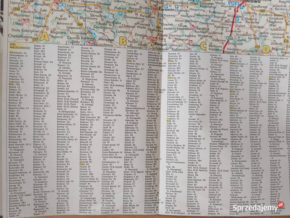 Mapa papierowa MAZURY składana turystyczna Poznań