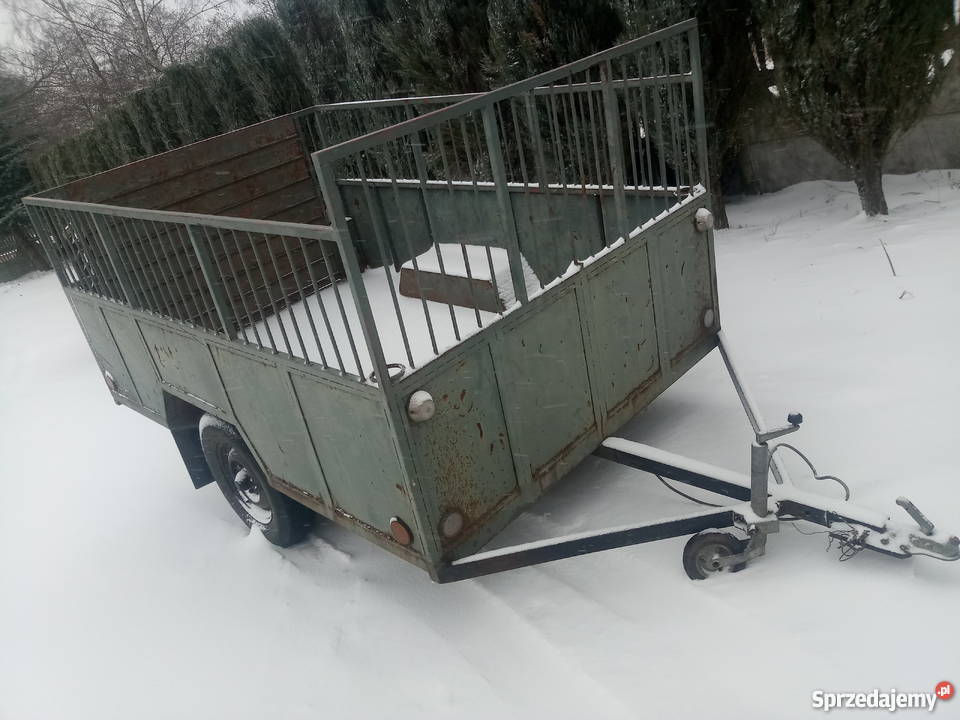 Przyczepka dwukółka do przewozu zwierząt łódzkie