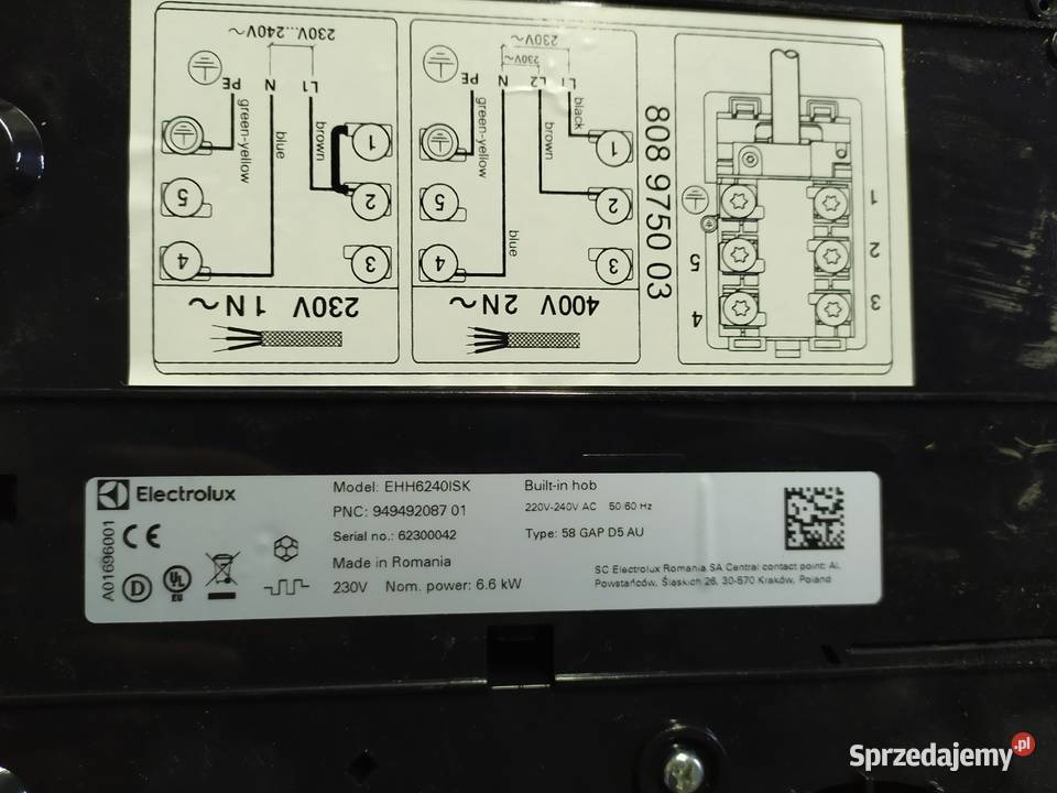 Moduł mocy płyta indukcyjna Electrolux Kuchenki i piekarniki mazowieckie
