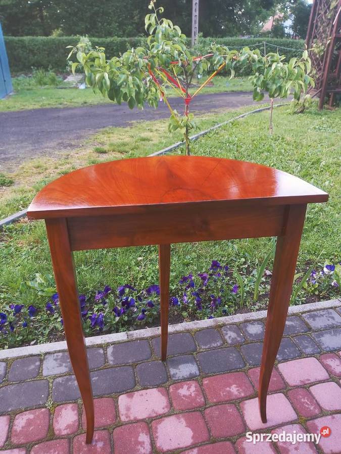 Stolik konsola w stylu Biedermeier czereśnia 78cm