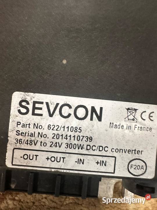SEVCON DCDC CONVERTER 48V24V Układ elektryczny i zapłon śląskie Antonie sprzedam