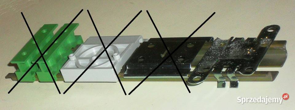 Mocowanie uchwyt dowolnego elementu do szyny DIN Elektronika śląskie Gliwice