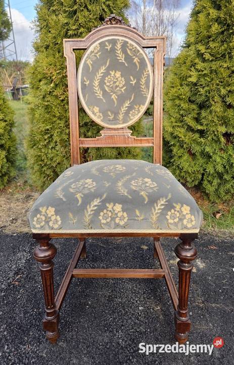 Komplet 6 pięknych orzechowych krzeseł 9288 Szczecin sprzedam