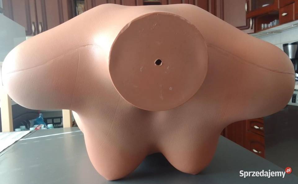 Manekin Tors Damski Długi Beżowy Plastik Rewal
