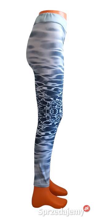 Damskie sportowe spodnie legginsy szare sprzedam