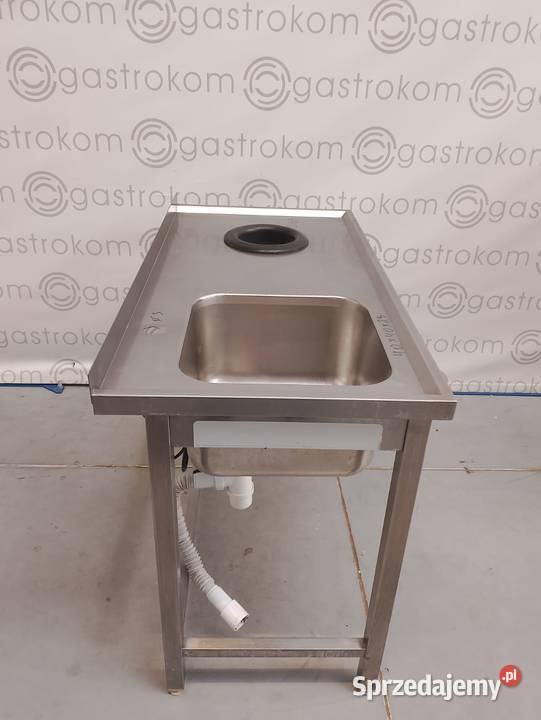 Stół ze zlewem i otworem na odpadki 120x60x85 Gastronomia Wrocław
