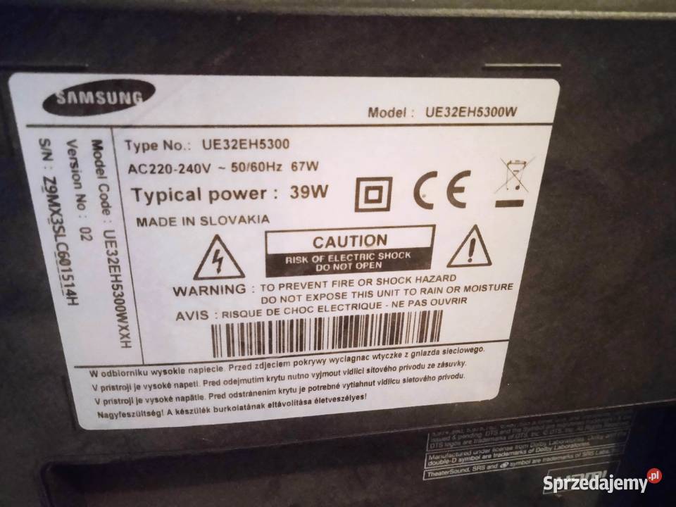 Telewizor samsung ue32eh5300W Monitor Samsung świętokrzyskie Kielce sprzedam