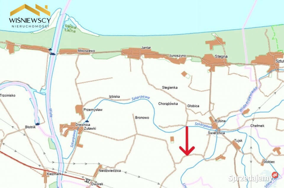 Działka 3120 m z WZ 9 Bałtyku Świerznica