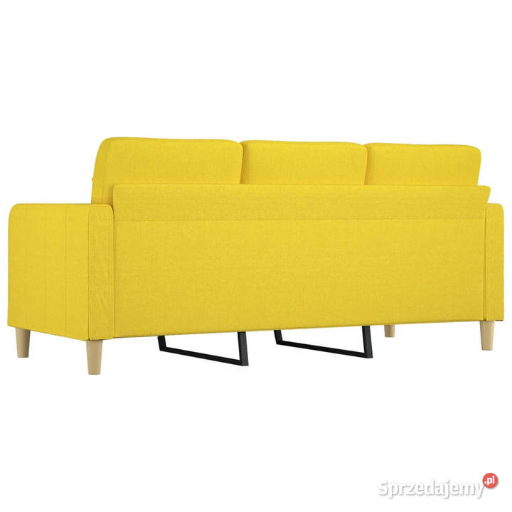 Sofa 3osobowa jasnożółta 180 tapicerowana mazowieckie Warszawa