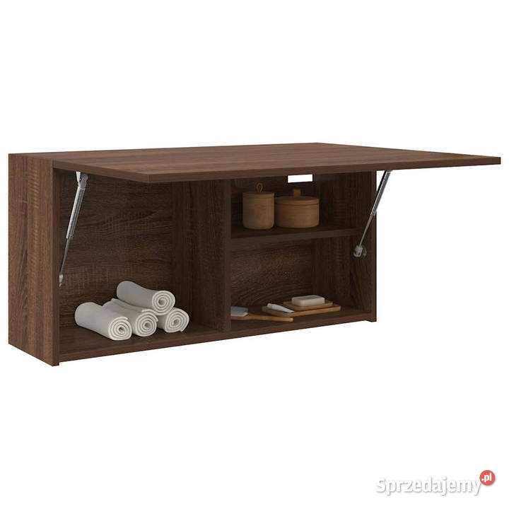 Wisząca szafka łazienkowa brązowy dąb 80x25x40 sprzedam