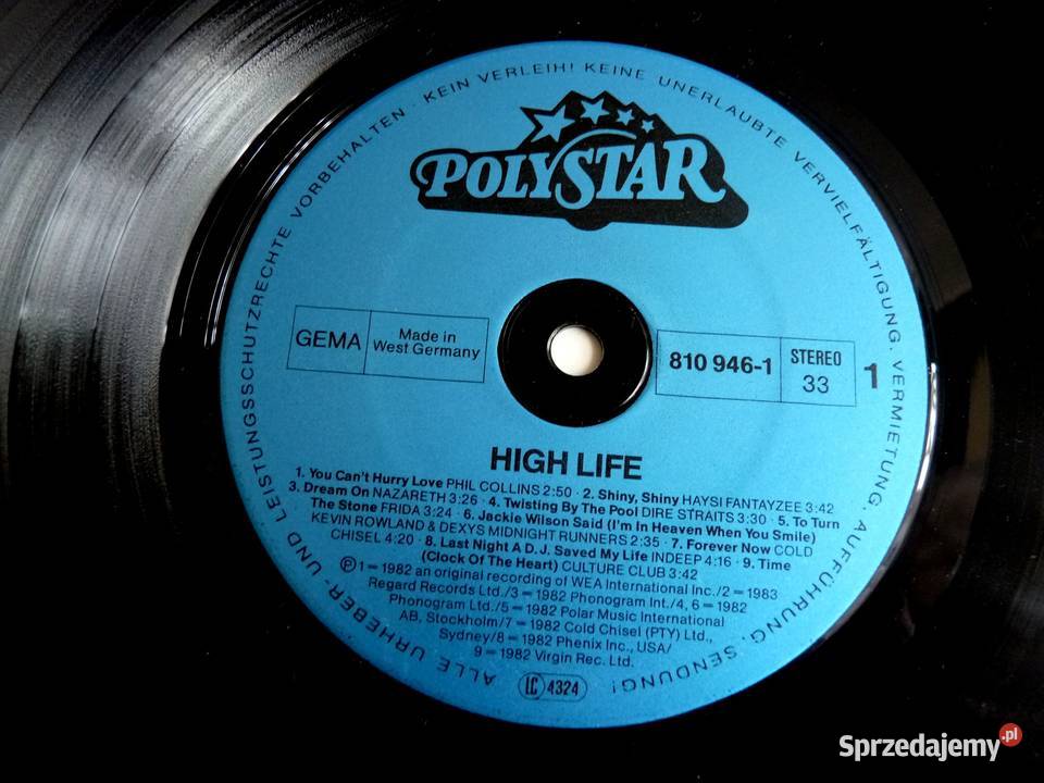 High Life Winyl P Collins Nazareth Dire Straits dolnośląskie Wrocław