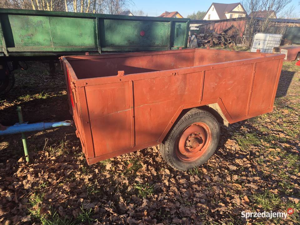 Przyczepa rolnicza jednoosiowa nieuszkodzony małopolskie Bucze