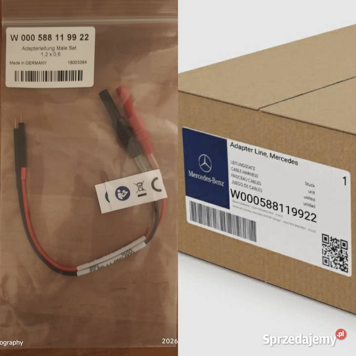 Oryginalny MercedesBenz W000588119922 pomorskie Dziemiany