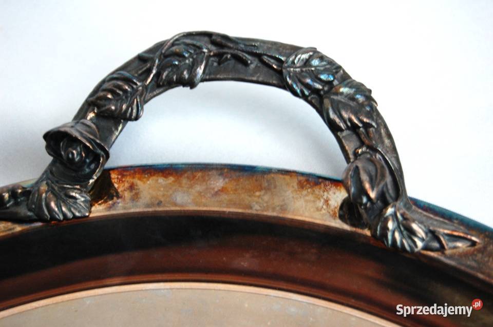 Nowa taca posrebrzana platerowana srebrem Hefra Patery lubelskie sprzedam