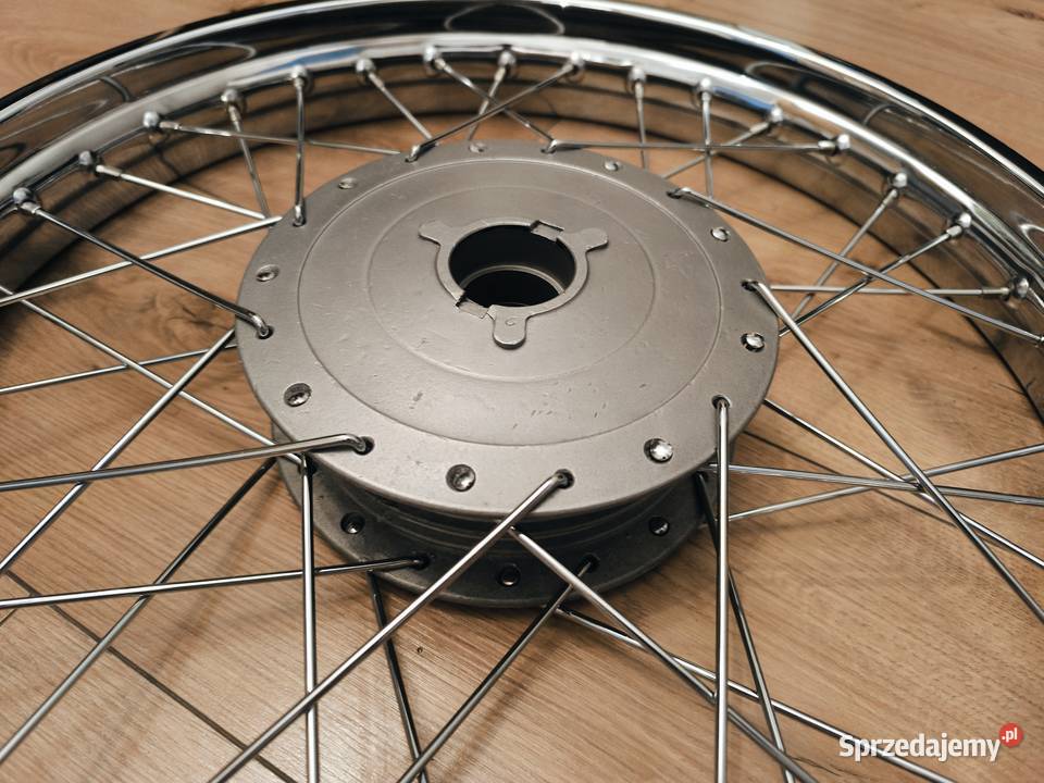 KOŁA WSK 125 B3 KOMPLET wycentrowane chromowane Cieszyn