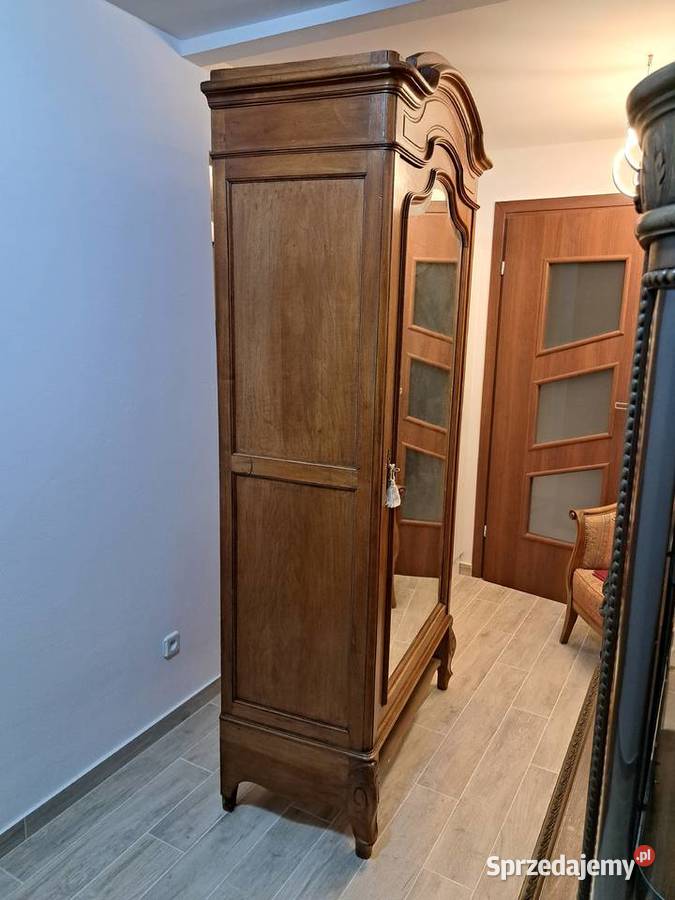 Szafa jednodrzwiowa z lustrem secesja zachodniopomorskie Myślibórz