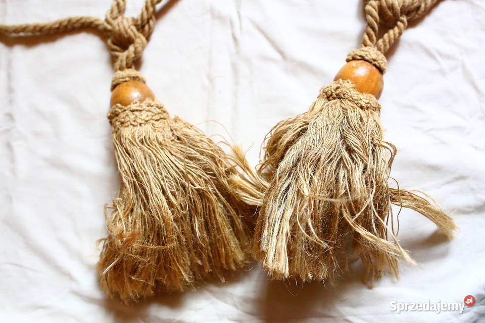 Sznury do zasłon upinacze do zasłon chwosty