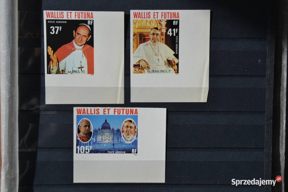 Znaczki Papieże Paweł VI i Jan Paweł I Wallis dolnośląskie Sobótka