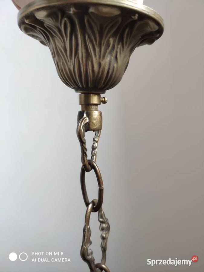 stary mosiężny brąz francuski żyrandol Kraków