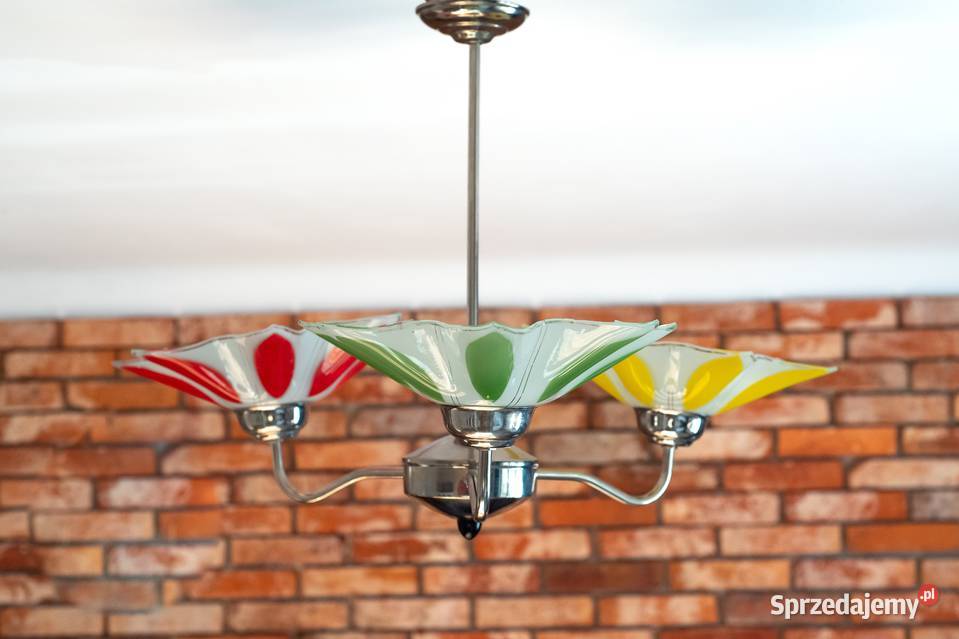 Żyrandol lata 70 Look PopArt MidCentury Vintage